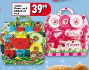 Jungle/Flower Tea & Kitchen Set Each