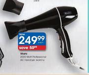 Wahl 2000 Watt Professional AC Hairdryer Each