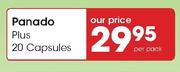 Panado Plus 20 Capsules-Per Pack