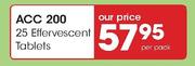 ACC 200 25 Effervescent Tablets-Per Pack