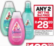 Johnson's Baby Shampoo, Conditioner Or 2-In-1 Assorted 100-500ml-Each