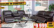 Milan 4 Piece Lounge Suite 4 Action Recliner