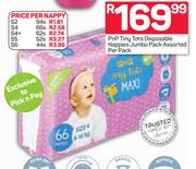 PnP Tiny Tots Disposable Nappies Jumbo Pack-Per Pack