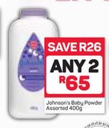 Johnson's Baby Powder-2x400g