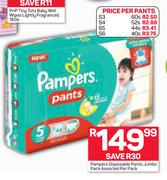 Pampers Disposable Pants Jumbo Pack-Per Pack