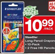 Staedtler Long Pencil Crayons-10-pack per pack