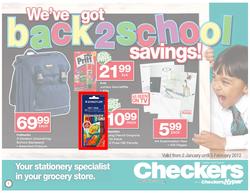 Checkers Gauteng - Back to School, page 1