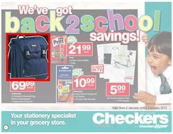 Checkers Gauteng - Back to School, page 1
