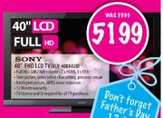 Sony FHD LCD TV-40"