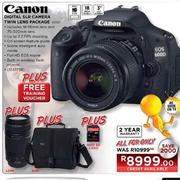 Canon Digital SLR Camera Twin Lens Package + 18-55mm Lens and 75-300mm Lens + Bag + 16GB SD Card