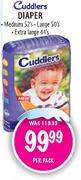 Cuddlers Diaper Medium 52's/Large 50's/Extra Large 44's-Per Pack