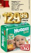 Huggies Gold Jumbo Pack Disposable Nappies Maxi 4-70's Per Pack