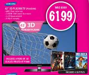 Samsung 43" 3D Plasma TV(PS43E490) 