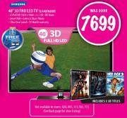 Samsung 40" 3D FHD LED TV(UA40D6000)