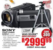 Sony Video Camera Bundle DCR-PJ5E-2.7" LCD Screen