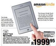 Kindle 6" Touch WiFi E-Reader