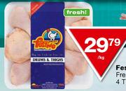 Festive Fresh Chicken Starpack 4 Thighs & 4 Drumsticks-per kg