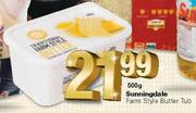 Sunningdale Farm Style Butter Tub-500g
