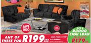Gommagomma 3 Piece Ghia Lounge Suite Plus 2 Free Cubes