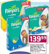 Pampers Active Baby New Baby Mini 2-94's Per Pack