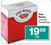 Five Roses Lynlose Teesakkies-100's