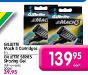 Gillette Mach 3 Cartridges-8's