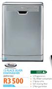 Whirlpool 12 Place Silver Dishwasher (ADP3315SL)