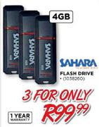 Sahara Flash Drive-3 x 4GB
