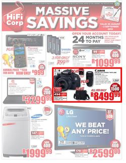 HiFi Corporation : Massive Savings (30 Aug - 2 Sep), page 1