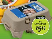 Foodco Large Eggs-6's