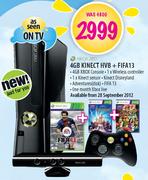 XBOX 360 4GB Kinect HVB + FIFA 13