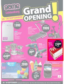 Game : Lichtenburg Grand Opening (26 Sep - 30 Sep), page 1