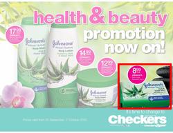 Checkers Western Cape : Health & Beauty (25 Sep - 7 Oct), page 1