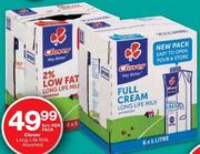 Clover Long Life Milk Assorted-6x1ltr Per Pack