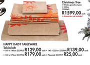 Happy Daisy Tableware Tablecloth-140x180cm Each