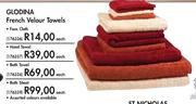 Glodina French Velour Towels Bath Sheet