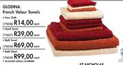 Glodina French Velour Towels Face Cloth