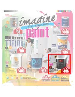 Builders Warehouse : Imagine your power with paint (23 Oct - 18 Nov), page 1