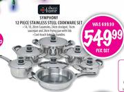Always Home Symphony 12 Piece Stainless Steel Cookware Set