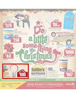 Builders Warehouse : Do a little something this Christmas (20 Nov - 24 Dec), page 1