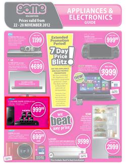 Game : Appliances & Electronics Guide (22 Nov - 28 Nov), page 1