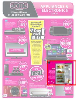 Game : Appliances & Electronics Guide (22 Nov - 28 Nov), page 1