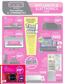Game : Appliances & Electronics Guide (22 Nov - 28 Nov), page 1