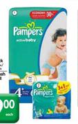 Pampers Active Jumbo Pack-54's/58's/62's/70's/82's/94's Each