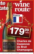 Charles De Cazanove De Brut Champagne-750ml