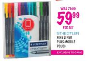 Staedtler Fine Liner Plus Mobile Pouch-Per Set