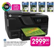 HP 4-in-1 Colour Inkjet Printer(Officejet Pro 8600A) Plus 4 Additional Inks