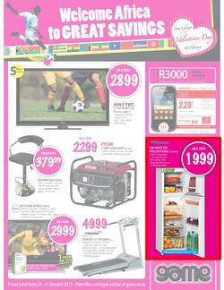 Game : Welcome Africa to Great Savings (24 Jan - 27 Jan 2013), page 1