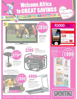 Game : Welcome Africa to Great Savings (24 Jan - 27 Jan 2013), page 1
