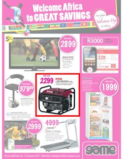 Game : Welcome Africa to Great Savings (24 Jan - 27 Jan 2013), page 1